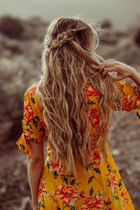 Bohemian Braided Hairstyle Bohemian Hairstyles Boho Beauty Boho