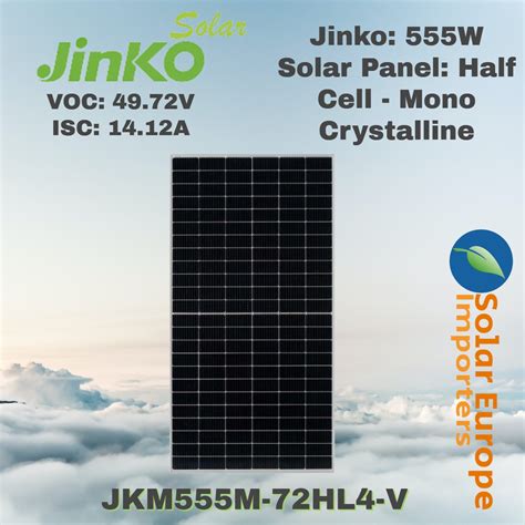 Jinko W Solar Panel Mono Crystalline Half Cell Jkm M Hl V