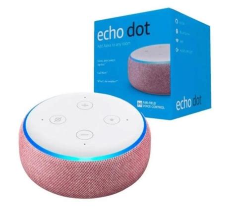 Echo Dot 3 Geração Smart Speaker Com Alexa Rosa Smart Speaker