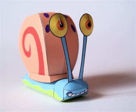 Gary From Spongebob Squarepants Papercraft Model Free Printable Sexiz Pix