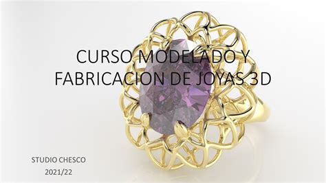 Webinar presentación del Curso de Modelado y Fabricación de Joyas 3d