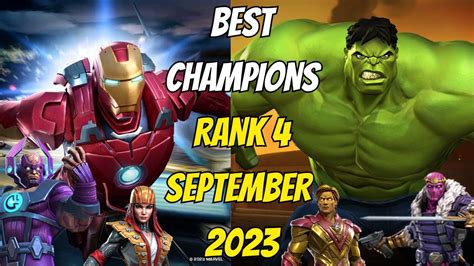 Mcoc Best Champs To Rank 4 Right Now September 2023 Marvel Contest Of Champions Youtube