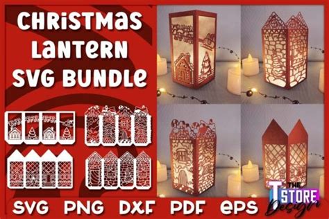 Christmas Lantern SVG Paper Cut SVG Graphic By The T Store Design