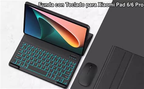 GYSDCAZ Funda Teclado para Xiaomi Pad 6 6 Pro Contener Ñ Teclado