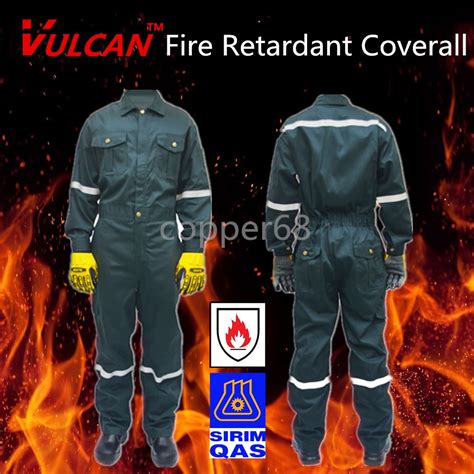 VULCAN SIRIM DOSH Approved Dark Green Fire Retardant Coverall FRC