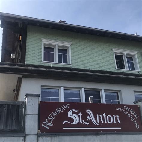 Restaurant St Anton Oberegg H Tte Ohne Schlafplatz Das