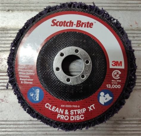 Scotch Brite Clean And Strip XT Pro Disc 4 X 5 8 Mass Technologies