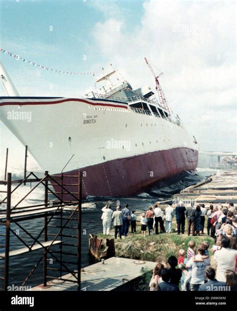 A Port Bow View Of The Oceanographic Research Ship Usns Bowditch T Ags