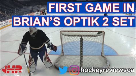 First Game In Brian S Optik 2 Set Blades Beer League Hockey Goalie