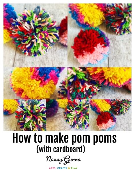 How To Make Pom Poms With Cardboard Nanny Gunna