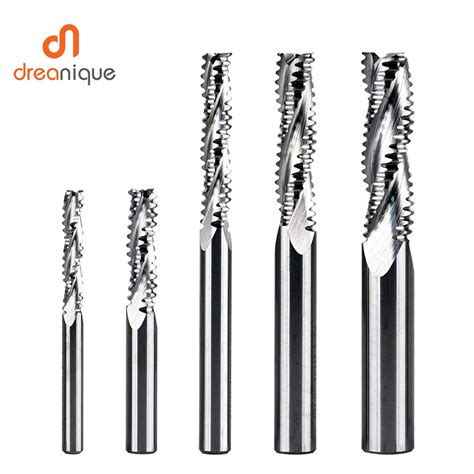 Dreanique 1 Adet 3 Fl T Kat Karb R Kaba Freze Kesicisi 4mm 12mm Shank A