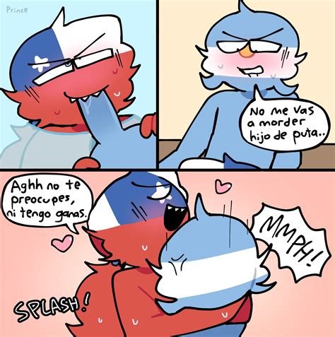 Rule 34 2boys Argentina Countryhumans Chile Countryhumans Comic Countryhumans Heart Light