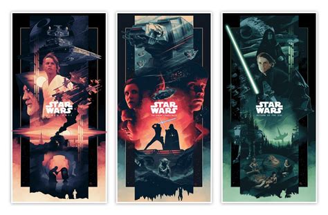 Bottleneck Gallery On Twitter Original Star Wars Saga Triptych By