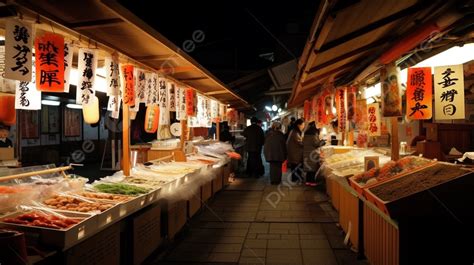 Background Pasar Malam Di Jepang Warung Ennichi Warung Foto Fotografi Hd Makanan Latar