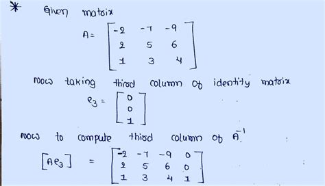 Answered 2 Let A Columns 2 7 9 2 5 1 3 6 Find The Third Column