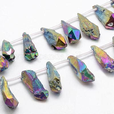 Wholesale Electroplated Natural Quartz Crystal Beads Strands