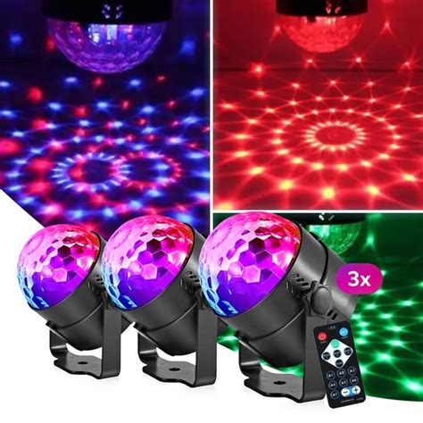 Lampe Disco Led Boule Disco Rotative Party Sphere Set De Boule