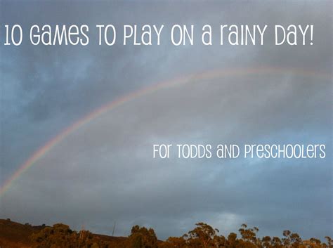 Tot Treasures: TEN Rainy Day Games for Toddlers and Preschoolers!