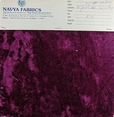 72 Inch Viscose Velour Fabric At Rs 500 Kg In Faridabad ID 23018828330