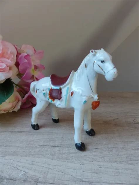 Figurine De Cheval En Porcelaine Vintage Eur Picclick Fr