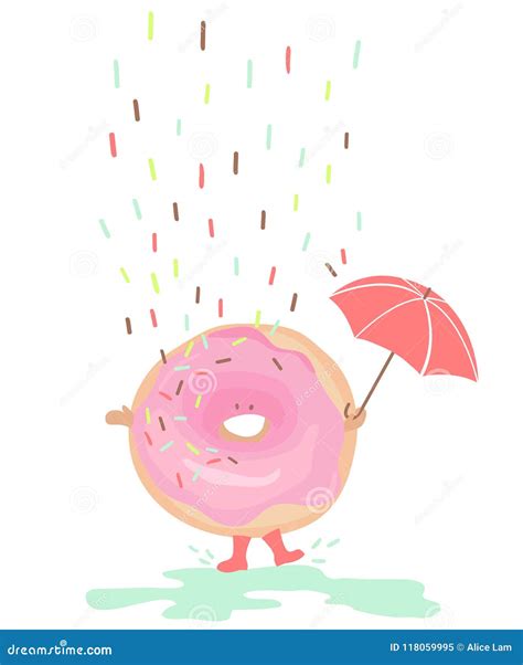 Dancing In The Rain Cartoon Vector | CartoonDealer.com #10838295