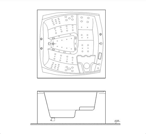 Jacuzzi Al Aire Libre De Lujo Dwg Bloque Cad Descarga Gratis