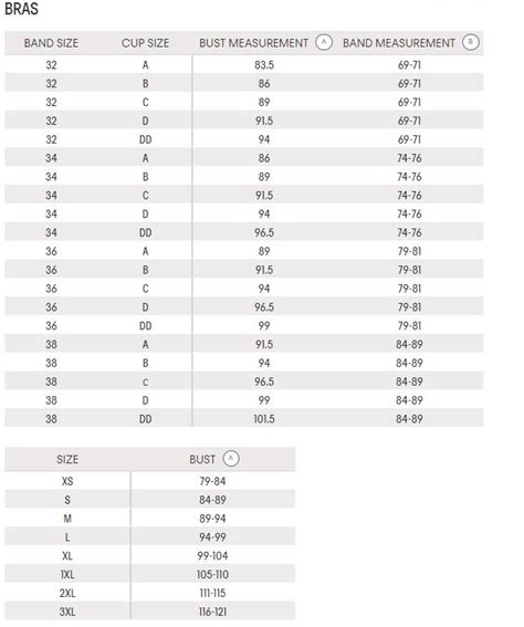 Calvin Klein Size Guide