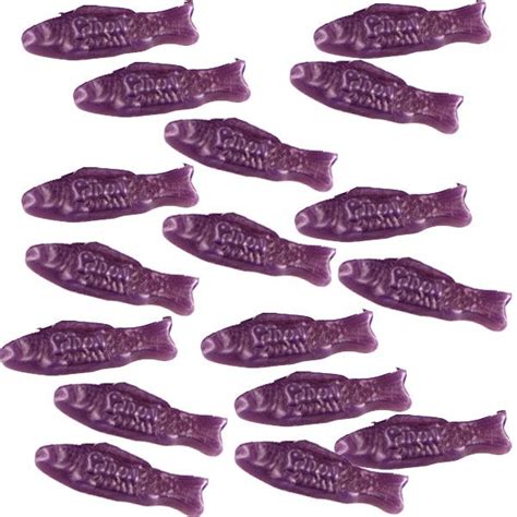 Purple Gummy Fish Nordic Grape 20oz Bag Gummy Fish Fish Candy Grapes