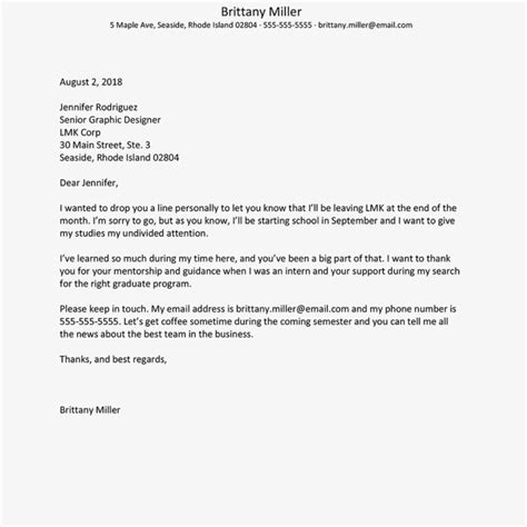 Goodbye Letter Examples When Leaving A Job within Sorry You Re Leaving Card Template – Sample ...