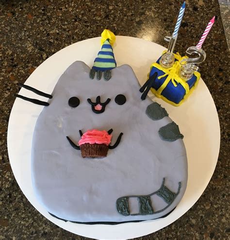 Pusheen Cake For Tyler Birthday Cake For Cat Pusheen Birthday