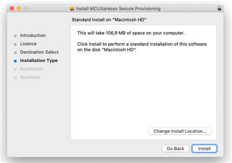 installation secure provisioning tool