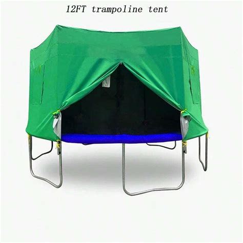 12FT Trampoline Tent, Fits For 12FT Straight Pole Round Trampoline, Trampoline Tent Cover (Fit ...