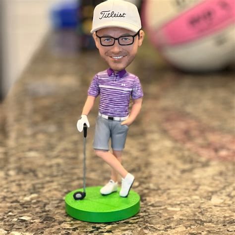 Custom Bobbleheads Golf Personalized Golf Ts For Him Personalized Golf Bobbleheads Playing