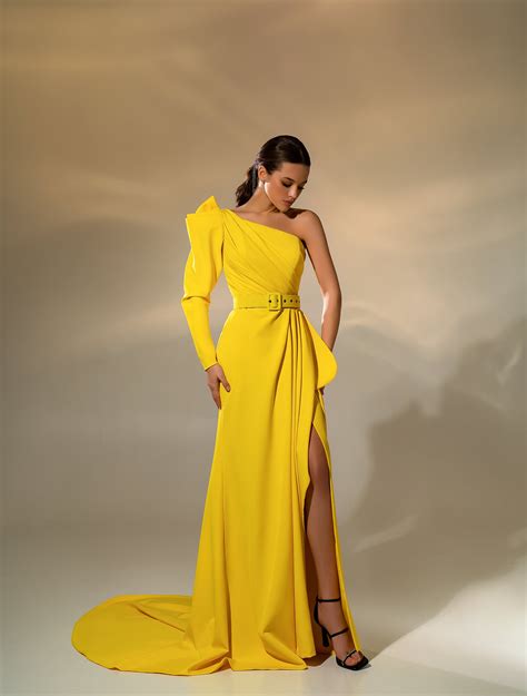 Evening Gown Yellow Hotsell