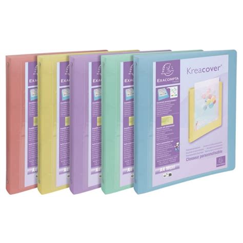 Classeur Personnalisable Anneaux De Mm Assortiment Pastel