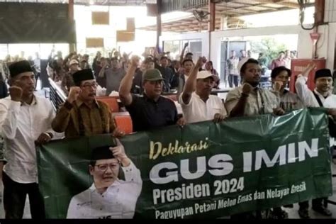 Paguyuban Petani Melon Dan Nelayan Pantura Gresik Dukung Gus Muhaimin