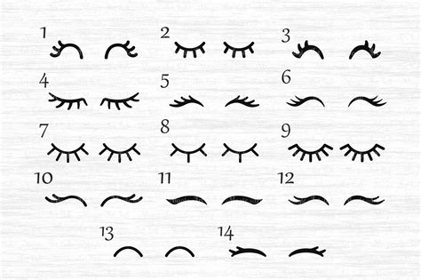 Printable Unicorn Eyelashes