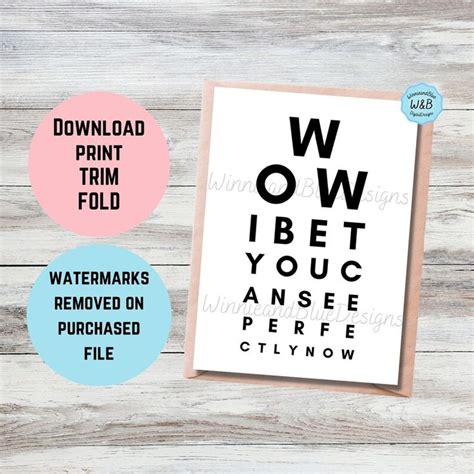 Eye Surgery Get Well Soon Card Eye Operation Recovery Card Funny Eye