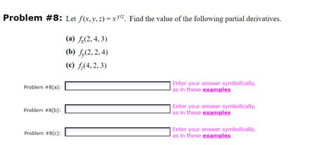 Solved Problem 8 Let Fx Y Z Xxz Find The Value Of