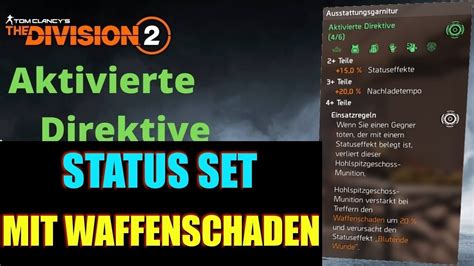 Blutungs Pve Build Aktivierte Direktive Gear Set The Division Youtube