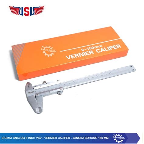 Jual Sigmat Analog 6 Inch VSV Vernier Caliper Jangka Sorong 150 Mm