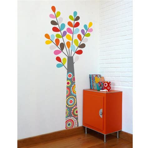 Colorful Tree Wall Decal Color Print | Etsy