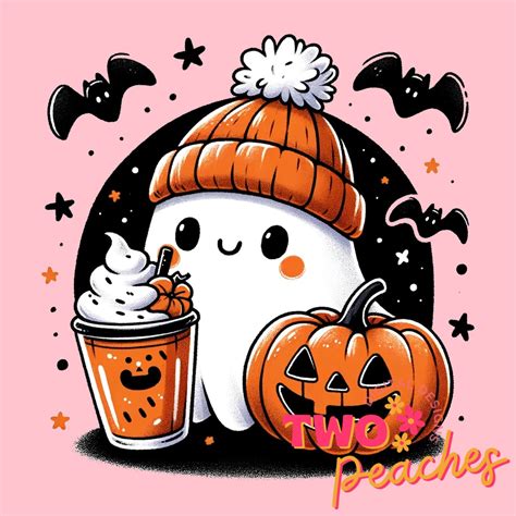 Cute Ghost Png Halloween Png Coffee Png Bougie Png Bougie Ghost