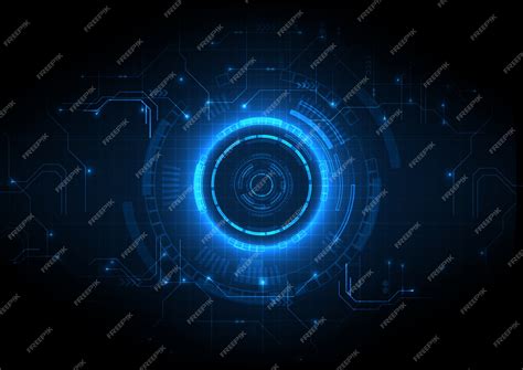 Premium Vector Light Blue Futuristic Game Circuit Technology