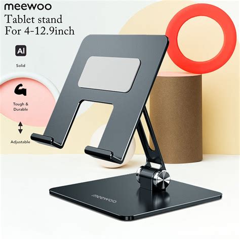 Meewoo Tablet Stand For Ipad Stand 360rotating Height Adjustable