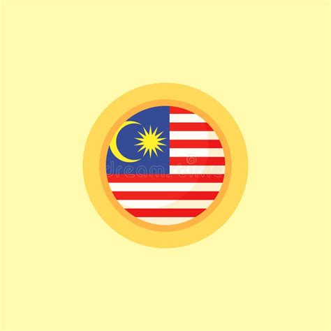 Malaysia Circular Flag Stock Vector Illustration Of Vector 262538402