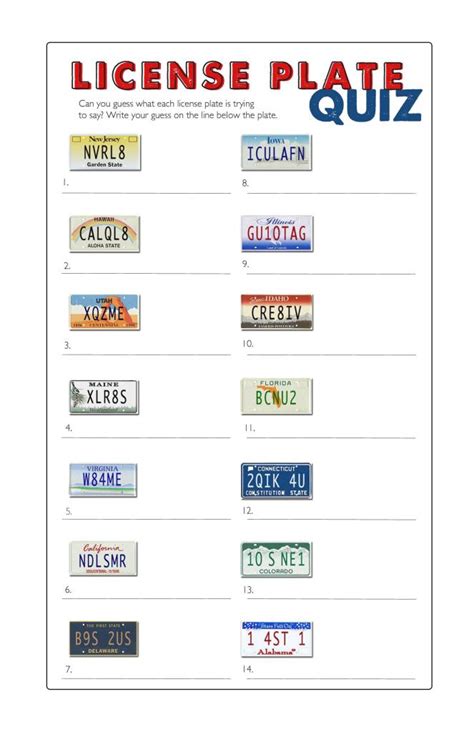 Creative License Plate Game - Decipher the Hidden Message!