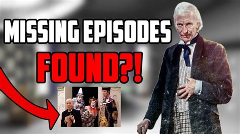 Huge Lost Doctor Who Episodes Found Missing Episodes Coming Soon Doctor Who News Youtube