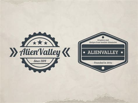 2 Free Vintage Logo Templates (PSD)