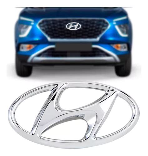 Emblema Grade Logo Hyundai Cromado Creta 2019 2020 2021 2022